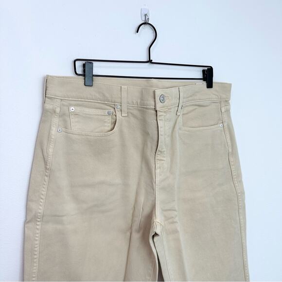 AYR The Beat Drop Jeans Barrel Leg in Straw Hat Cream Tan Size 34 - Picture 4 of 9